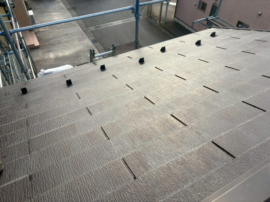 屋根材の浮き確認