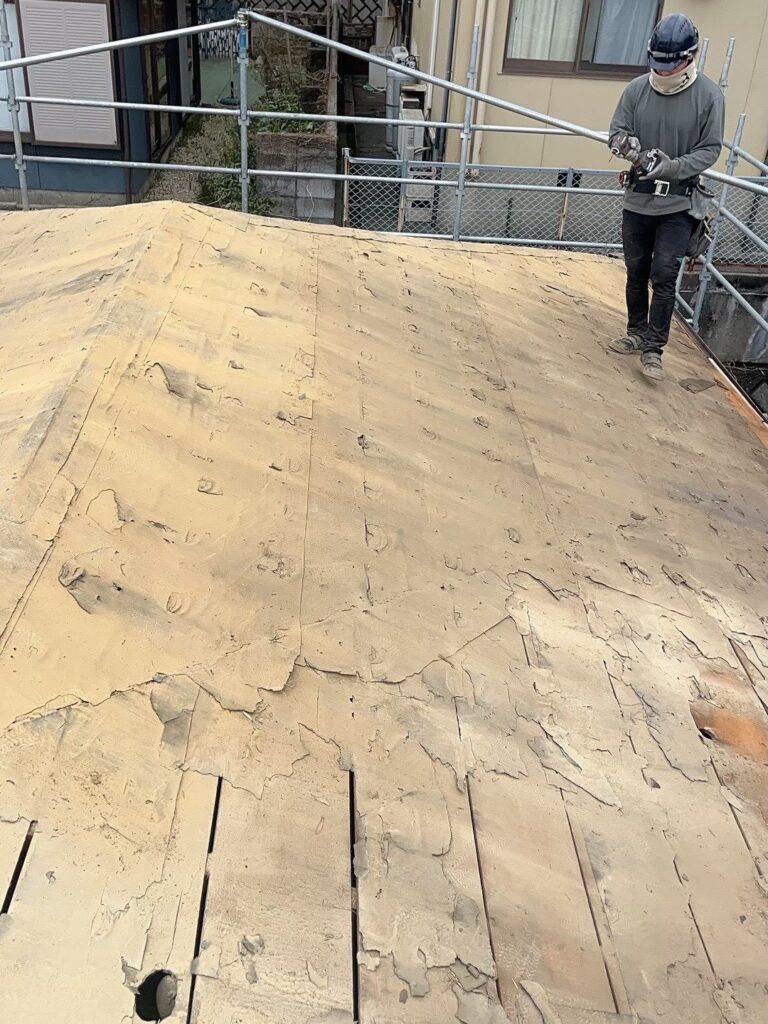 屋根下地の確認