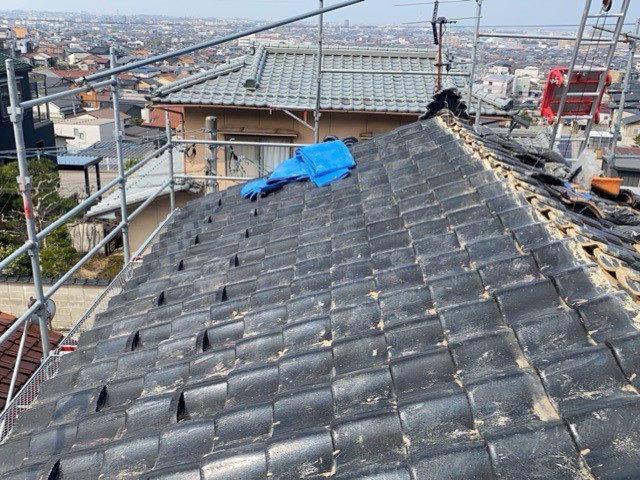 屋根面の葺き直し